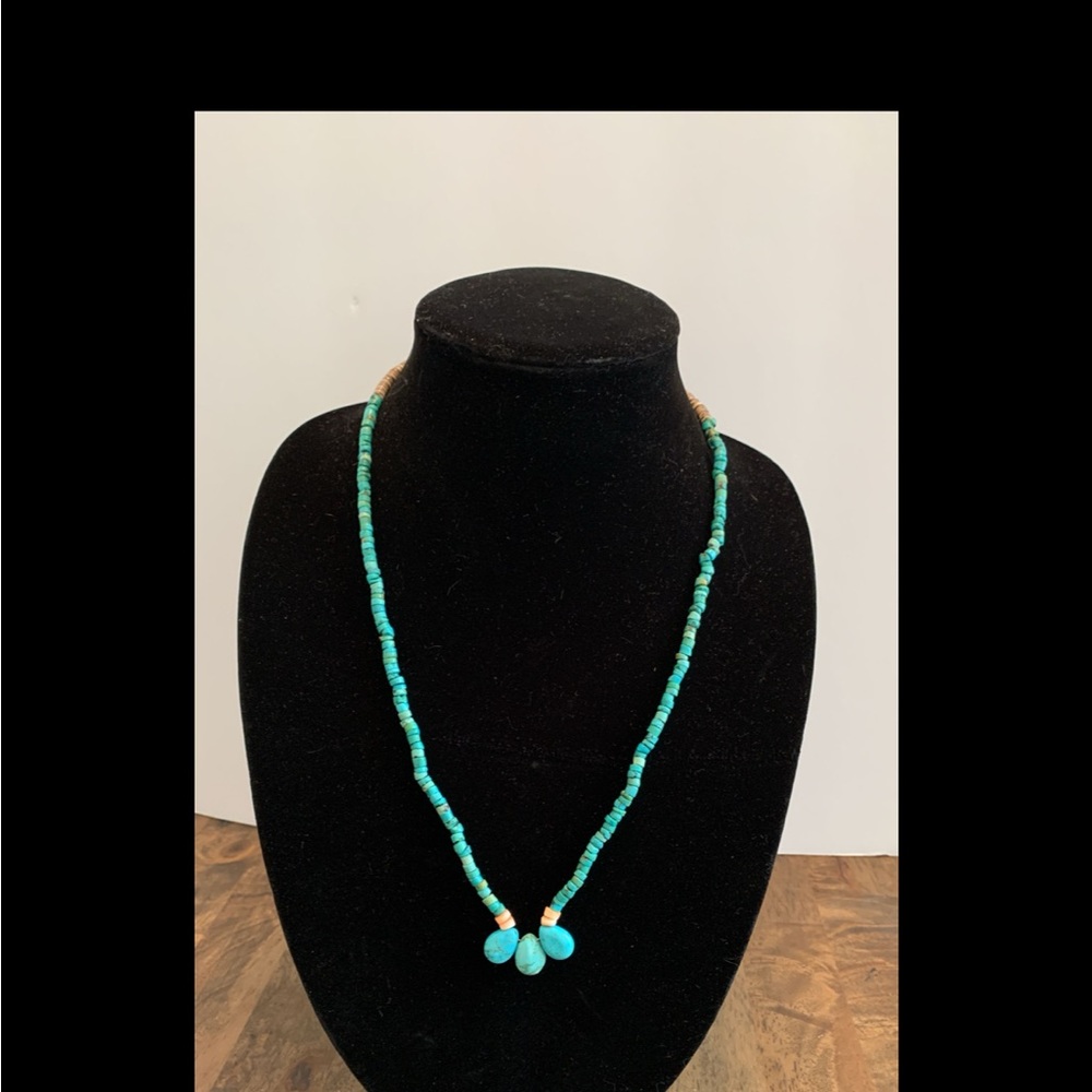 Vintage Tear drop turquoise necklace